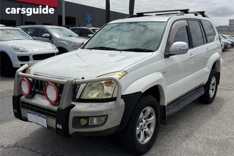 White 2008 Toyota Landcruiser Prado Wagon Grande (4X4)