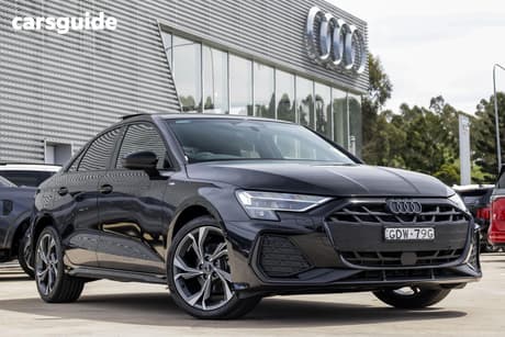 Black 2026 Audi A3 Sedan Tfsi Quattro 150Kw S Line