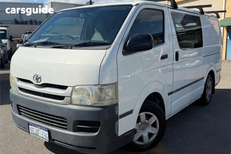 White 2008 Toyota HiAce Van Lwb