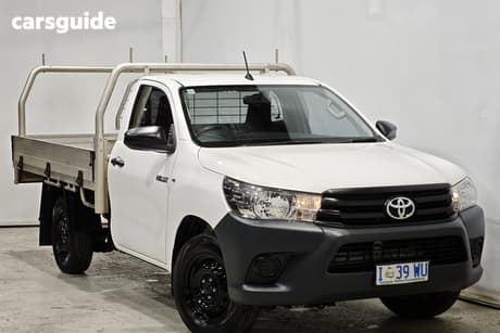 White 2018 Toyota Hilux Cab Chassis Workmate