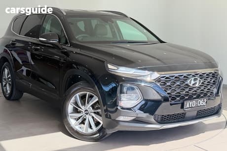 Black 2018 Hyundai Santa FE Wagon Elite Crdi Satin (Awd)