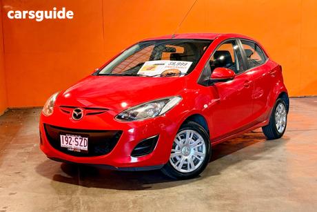 Red 2013 Mazda 2 Hatchback Neo