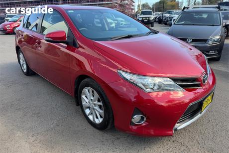 Red 2013 Toyota Corolla Hatchback Ascent Sport