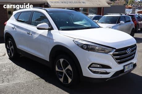 White 2017 Hyundai Tucson Wagon Highlander (Awd)