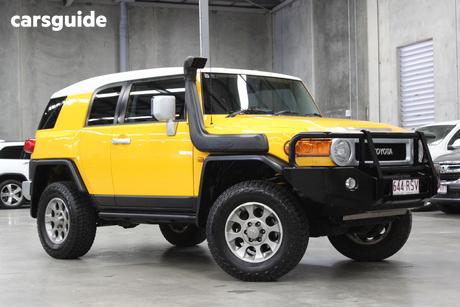 Yellow 2011 Toyota FJ Cruiser Wagon