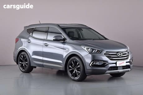 Silver 2017 Hyundai Santa FE Wagon Active X