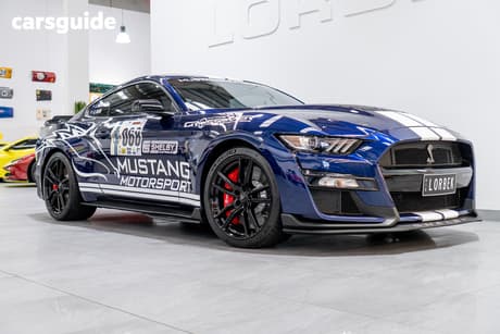 Blue 2019 Ford Mustang Sedan SHELBY GT500 ( 5.2L S/C ) MY2020