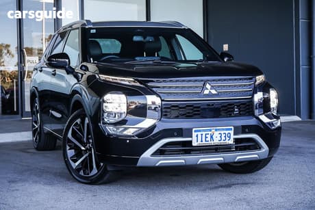 Black 2023 Mitsubishi Outlander Wagon Exceed Tourer 7 Seat (Awd)