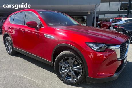 Red 2024 Mazda CX-60 Wagon G40E Evolve Hybrid