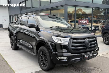 Black 2024 GWM UTE Dual Cab Utility Cannon Vanta (4X4)