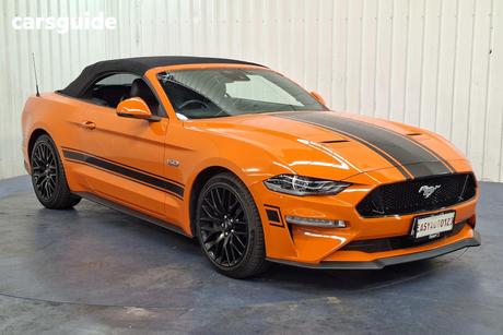Orange 2021 Ford Mustang Convertible Gt 5.0 V8