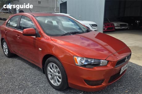 Orange 2011 Mitsubishi Lancer Hatchback Sx Sportback