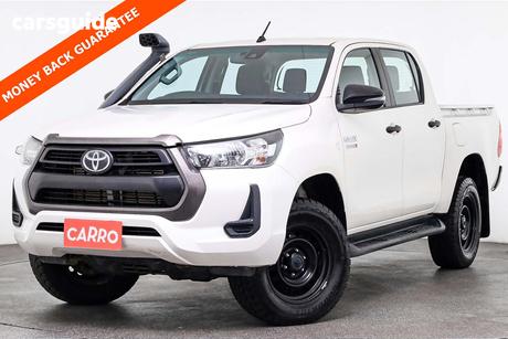 White 2021 Toyota Hilux Double Cab Pick Up Sr (4X4)