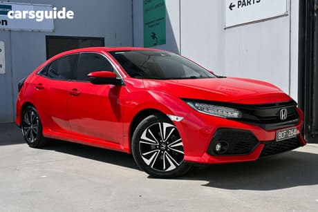 Red 2019 Honda Civic Hatchback Vti-Lx