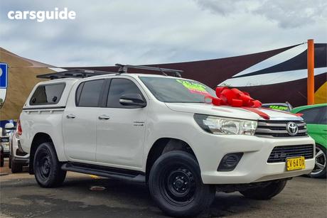 White 2016 Toyota Hilux Dual Cab Utility Sr Hi-Rider