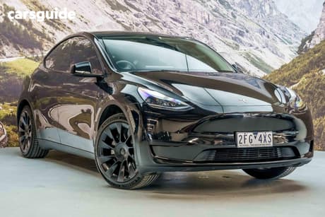 Black 2022 Tesla Model Y Wagon Rear-Wheel Drive