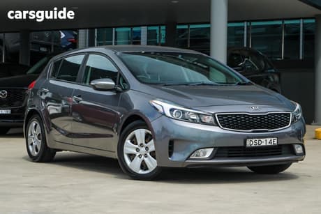 Grey 2017 Kia Cerato Hatchback S