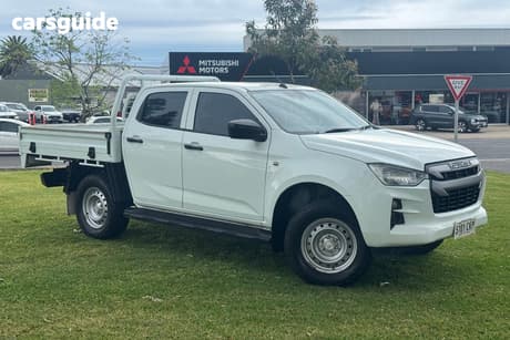 White 2021 Isuzu D-MAX Crew Cab Chassis Sx (4X4)