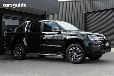 Black 2021 Volkswagen Amarok Dual Cab Utility Tdi580 Highline 4Motion