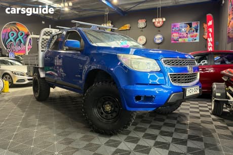 Blue 2014 Holden Colorado Crew Cab Pickup Lx (4X4)