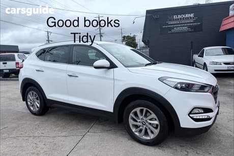 White 2015 Hyundai Tucson Wagon Elite (Awd)
