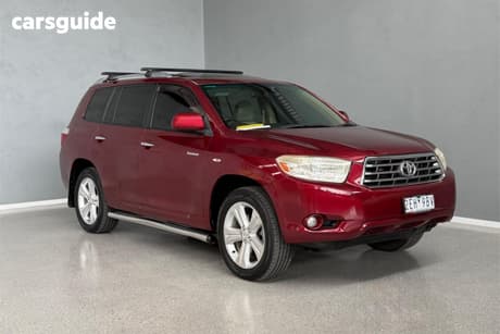 Red 2007 Toyota Kluger Wagon Grande (Fwd)