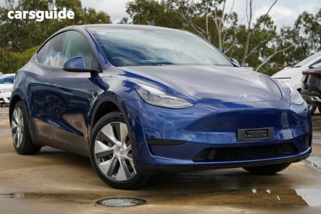 Blue 2022 Tesla Model Y Wagon Rear-Wheel Drive