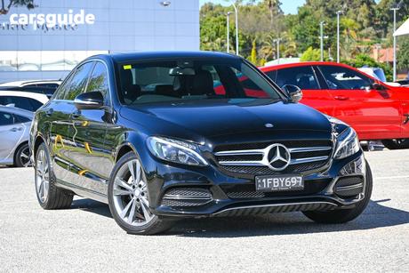 Black 2015 Mercedes-Benz C200 Sedan