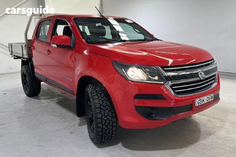 Red 2016 Holden Colorado Crew Cab Chassis Ls (4X4)