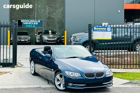 Blue 2010 BMW 330D Convertible 30D