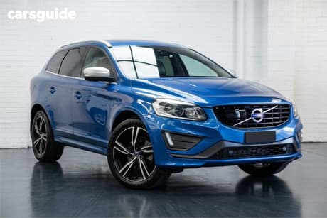 Blue 2016 Volvo XC60 Wagon T5 R-Design