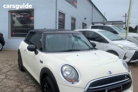 Cream 2015 Mini Cooper Hatchback