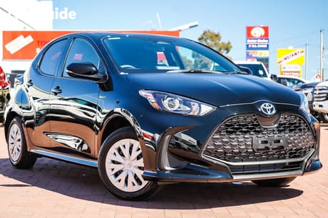 Black 2026 Toyota Yaris Hatchback Ascent Sport Hybrid