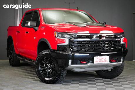 Red 2025 Chevrolet Silverado Crew Cab Pickup 1500 Zr2