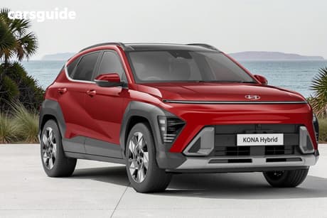 Red 2026 Hyundai Kona Wagon Hybrid Premium