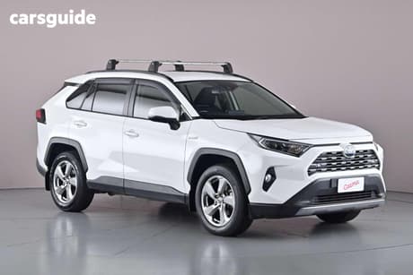 White 2021 Toyota RAV4 Wagon Gxl (Awd) Hybrid