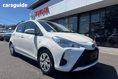 White 2019 Toyota Yaris Hatchback Ascent