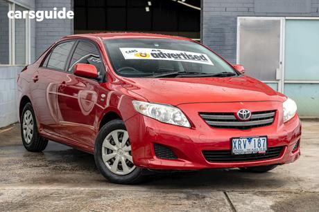 Red 2008 Toyota Corolla Sedan Ascent