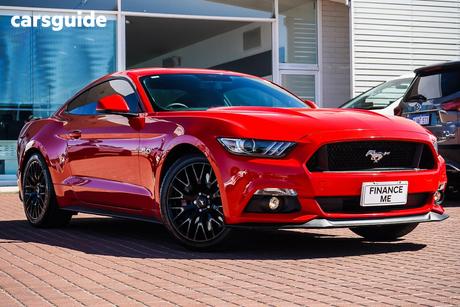 Red 2016 Ford Mustang Coupe Fastback Gt 5.0 V8