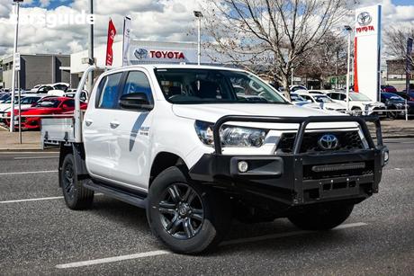 White 2024 Toyota Hilux Double Cab Chassis Sr (4X4)