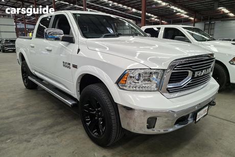 White 2020 RAM 1500 Crew Cab Utility Laramie (4X4) Fd3.2 W/Ramboxes