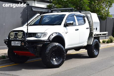 White 2012 Mitsubishi Triton Double Cab Utility Glx (4X4)