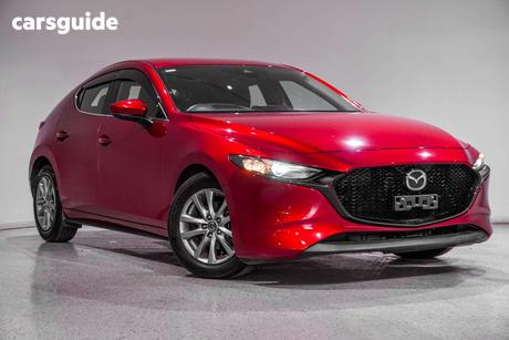Red 2019 Mazda 3 Hatchback G20 Pure