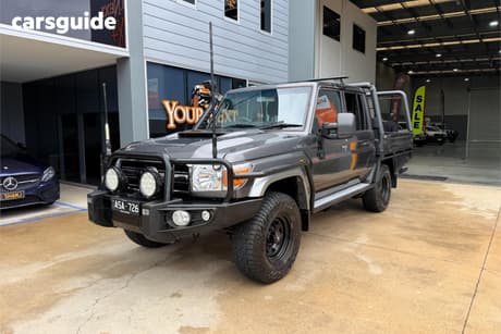 Grey 2018 Toyota Landcruiser Double Cab Chassis Gxl (4X4)