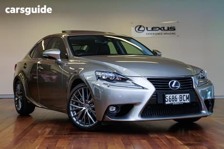 Silver 2014 Lexus IS300H Sedan Luxury Hybrid