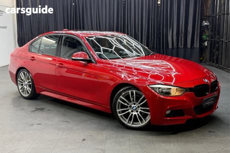 Red 2012 BMW 320I Sedan Luxury Line