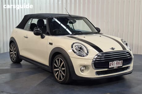 White 2016 Mini Cabrio Convertible Cooper