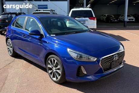 Blue 2019 Hyundai I30 Hatchback Elite 1.6 Crdi