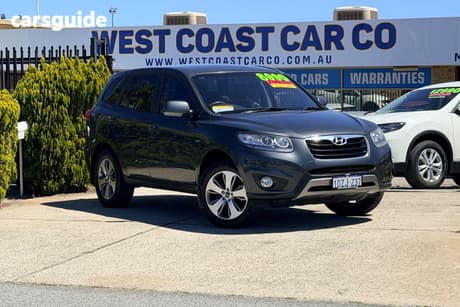 Grey 2012 Hyundai Santa FE Wagon Trail Crdi (4X4)