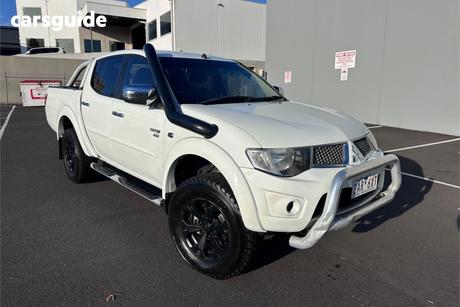 White 2013 Mitsubishi Triton Double Cab Utility Glx-R (4X4)